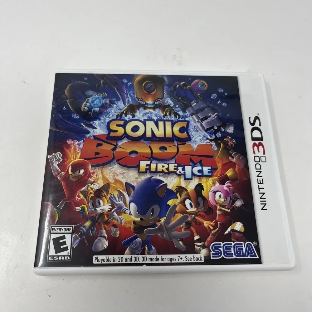 Sonic Boom: Fire & Ice Nintendo 3DS Game Case + Insert Only (NO GAME)